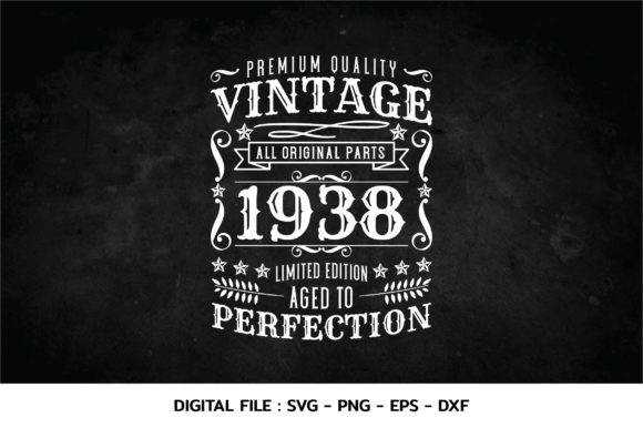 Download Birthday Vintage 1938 Svg - Vintage Collection