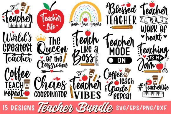 Download Teacher SVG Bundle, Back to School - Teacher svg bundle Collection