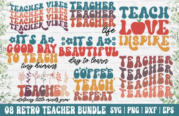 Download Retro Teacher SVG Bundle - Teacher PNG - Teacher svg bundle Collection