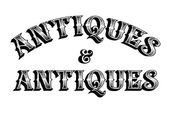 Download Antiques Vintage Lettering EPS SVG PNG - Vintage Collection