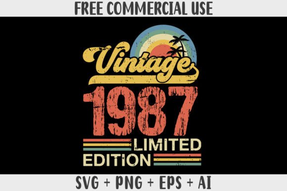 Download Retro Vintage 1987 Limited Edition - Vintage Collection